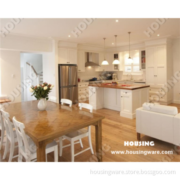 Warm Family Solid Wood Kitchen Cabinet in Top Quality